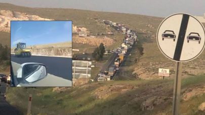 Suruç ölüm yolunda çalışmalar ağır aksak ilerliyor (VİDEO)