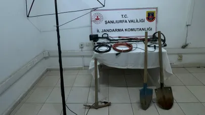 Şanlıurfa Jandarmasından definecilere suçüstü