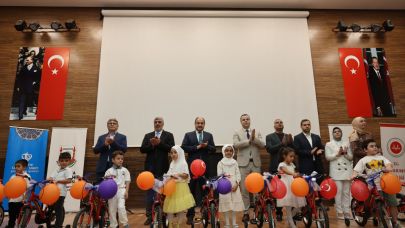 Büyükşehir, 700 bisikletle Kur’an kursu öğrencilerine unutulmaz sevinç yaşattı