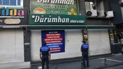 Tarihi geçmiş ürün kullanan dürümcüye kapatma cezası