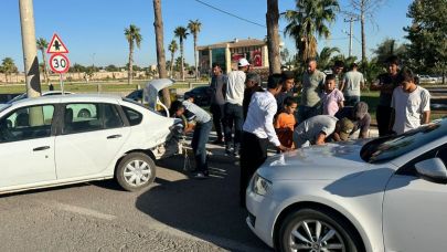 Şanlıurfa’da maddi hasarlı kaza