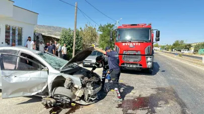 Takla atan otomobilin sürücüsü yaralandı