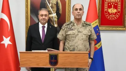 Vali Şıldak'tan Jandarma Komutanına ziyaret