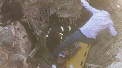 Göçük altında kalan yaşlı kadın kurtarıldı
