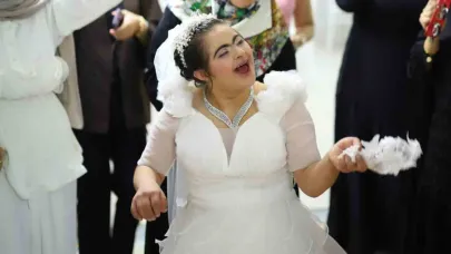 Down sendromlu Şeyman’ın gelin olma hayali gerçek oldu
