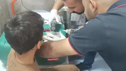 Yaramaz çocuğun imdadına itfaiye yetişti