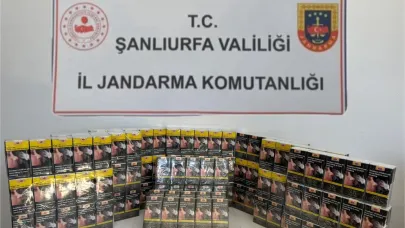 Şanlıurfa’da kaçak sigara operasyonu