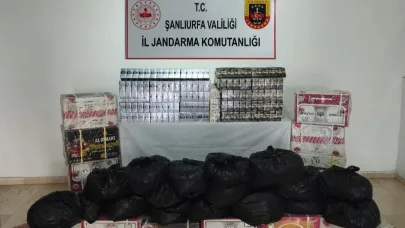 Eyyübiye’de kaçak sigara ve çay ele geçirildi