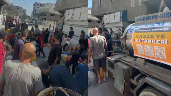 Şanlıurfalı 18 hayırseverden Gazze’deki sivillere içme suyu yardımı (VİDEO)