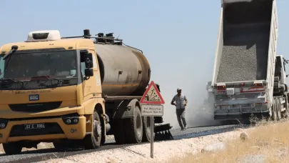 Viranşehir kırsalında 6 km’lik sathi asfalt çalışması tamamlandı