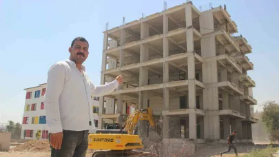 Şanlıurfalı müteahhit kendisini ihbar etti: Bina mühürlenerek yıkımı yapıldı