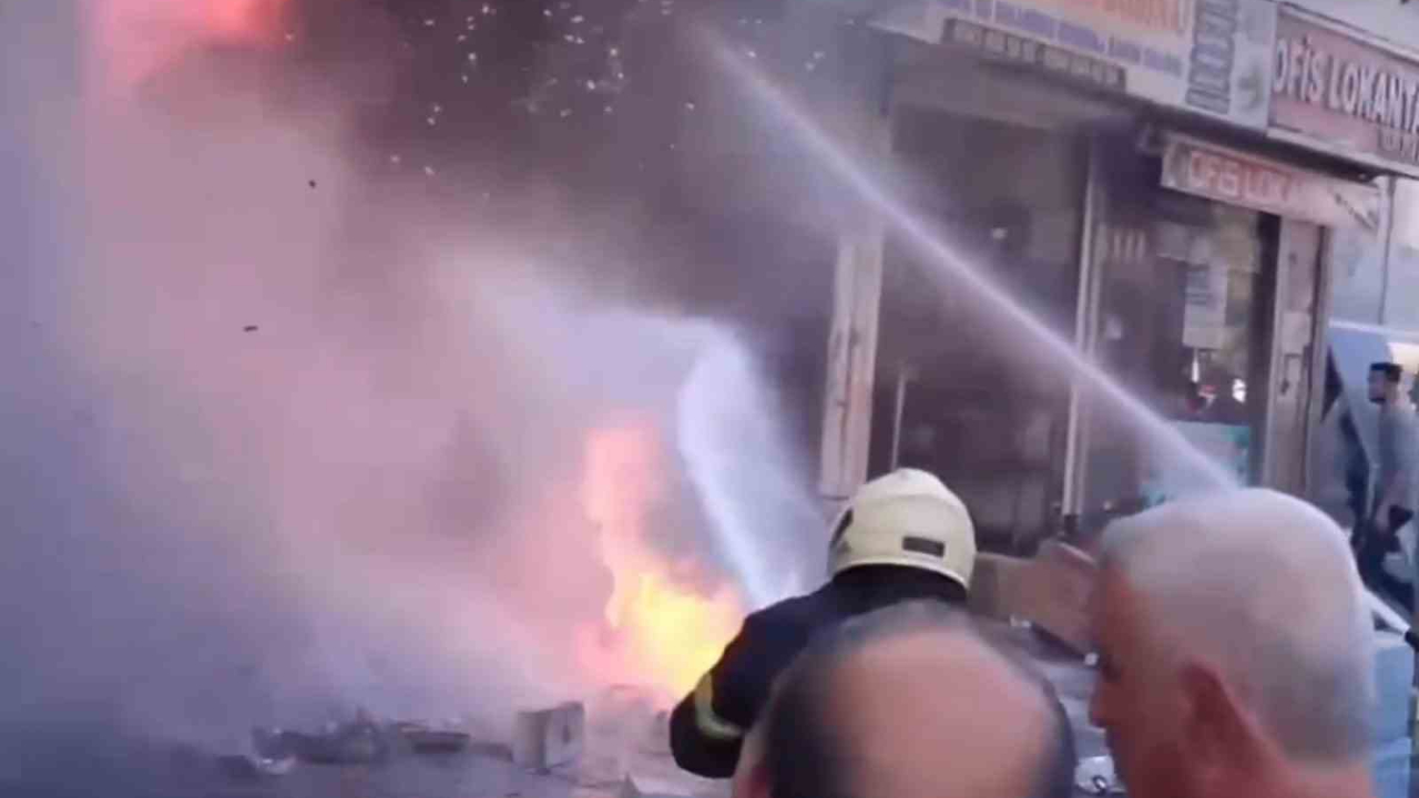Şanlıurfa’da iş yerinde korkutan yangın