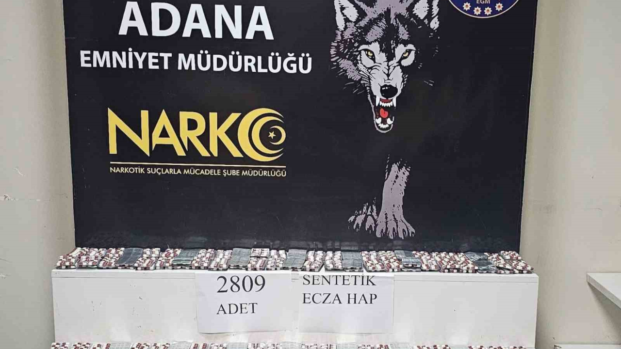 16 yaşındaki şüpheli 2 bin 809 adet uyuşturucu hapla yakalandı