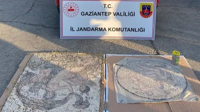 Tarihi  mozaik operasyonu: 3 gözaltı