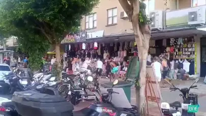 İngiliz turistler ile esnaf birbirine girdi: Taş ve sopalar havada uçuştu