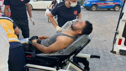 Su deposunda mahsur kalan kişiyi itfaiye kurtardı