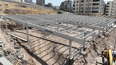 Akbayır’da modern semt pazarı yükseliyor