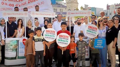 Sağlık için yürüdüler