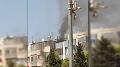 Haliliye’de bir apartmanda yangın