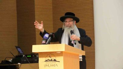 Yahudi Haham Weiss, Şanlıurfa'da konuştu: "İsrail şeytani bir yapıdır"