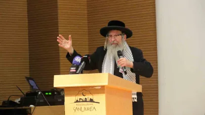 Yahudi Haham Weiss, Şanlıurfa'da konuştu: "İsrail şeytani bir yapıdır"