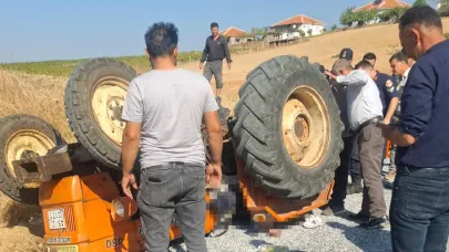 Traktör kazası: 1 ölü