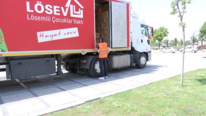 LÖSEV iyilikler tırı Şanlıurfa'da