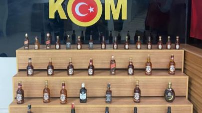 Şanlıurfa emniyetinden sigara, alkol, telefon ve içki operasyonu