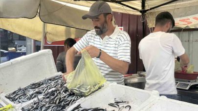 Tezgahlarda hamsi bolluğu