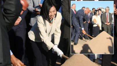 Şanlıurfa'da ilk kazmayı Japon Altes Prensesi Akiko Mikasa vurdu