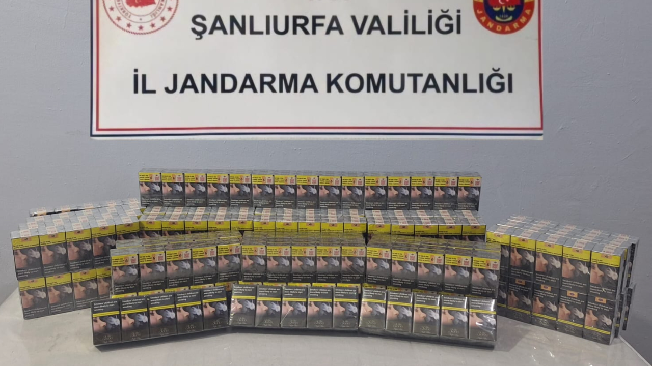 Şanlıurfa'da sigara kaçakçılarına operasyon