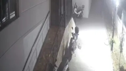 Bisiklet hırsızlığı kamerada
