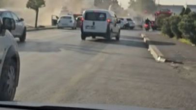 Facianın eşiğinden dönüldü: Sürücüsü rahatsızlanan çekici, önündeki 6 aracı biçti