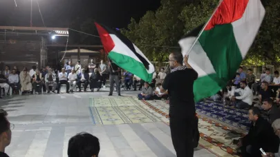 Şanlıurfa’da Sumud Filosu’na destek nöbeti