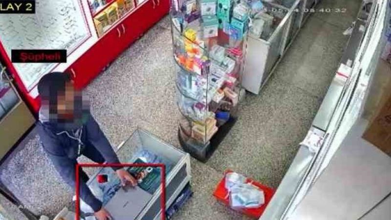 Bilgisayar hırsızı güvenlik kamerasına yakalandı