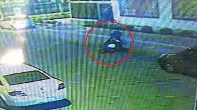 Motosiklet hırsızı iş başında