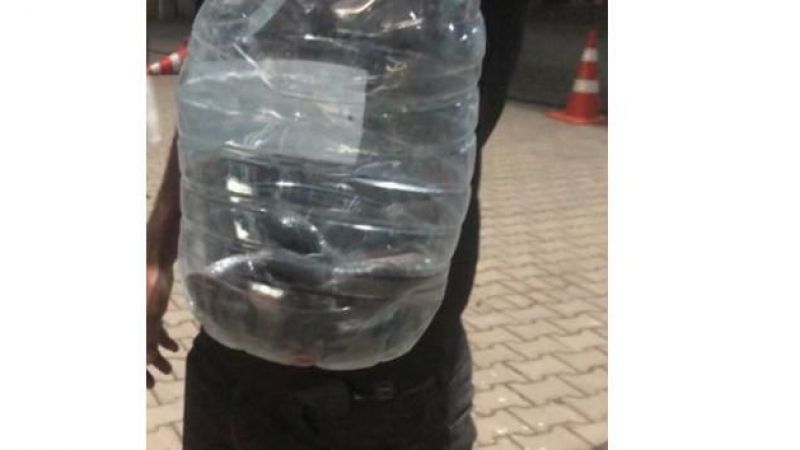 Çadırlar arasında görülen yılan paniğe neden oldu