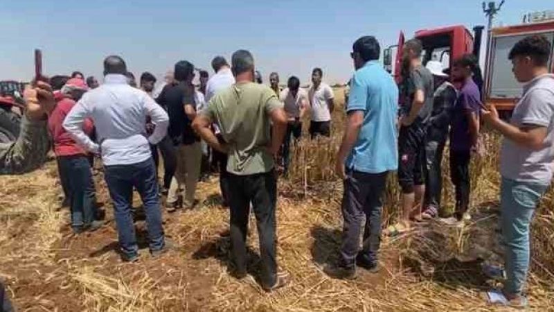 Araziye mercek düzeneği kurdular 50 dönümlük ekili tarla küle döndü