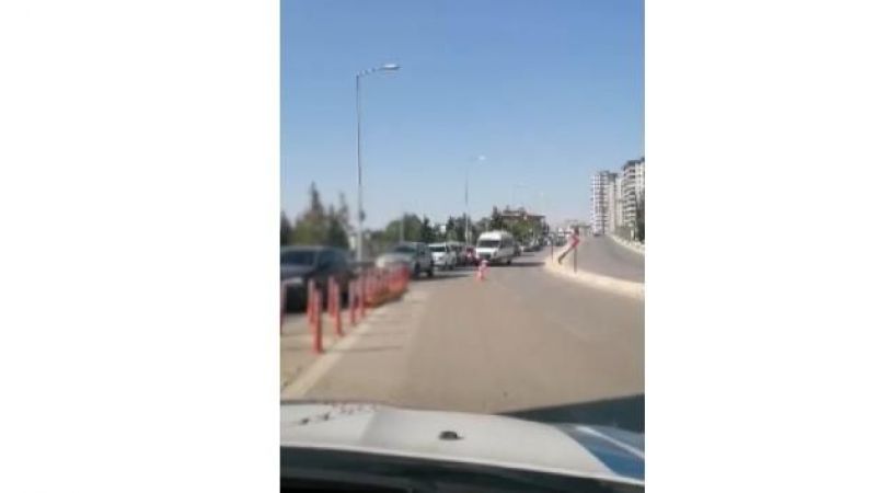 Şerit ihlali yapan 17 sürücüye ceza