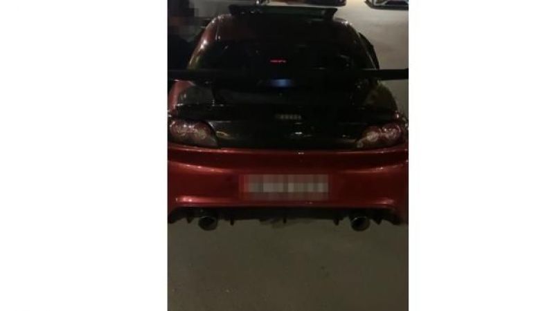 Park içerisinde drift atan sürücüye 33 bin lira ceza