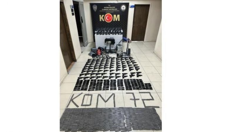 Bir adreste adeta cephanelik çıktı