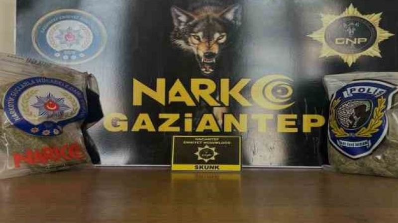 2 kilo skunk ele geçirildi
