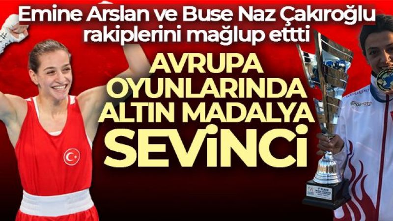 Avrupa oyunlarında altın madalya sevinci
