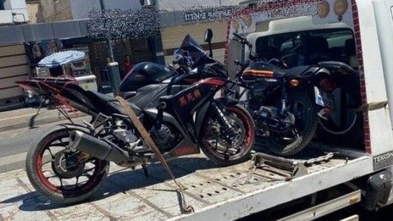 Motosiklet sürücülerine ceza yağdı