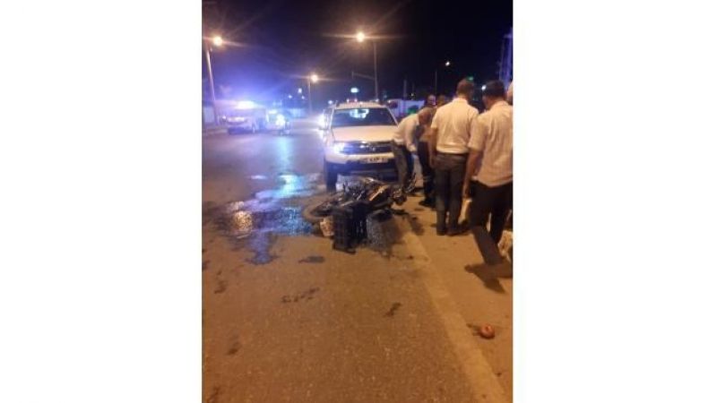 Otomobil ile motosiklet çarpıştı: 1 yaralı