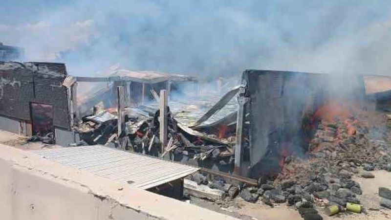 Fabrika yangınına 4 saattir müdahale ediliyor