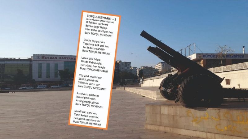 Canbeyli'den Topçu Meydanı isimi için şiir