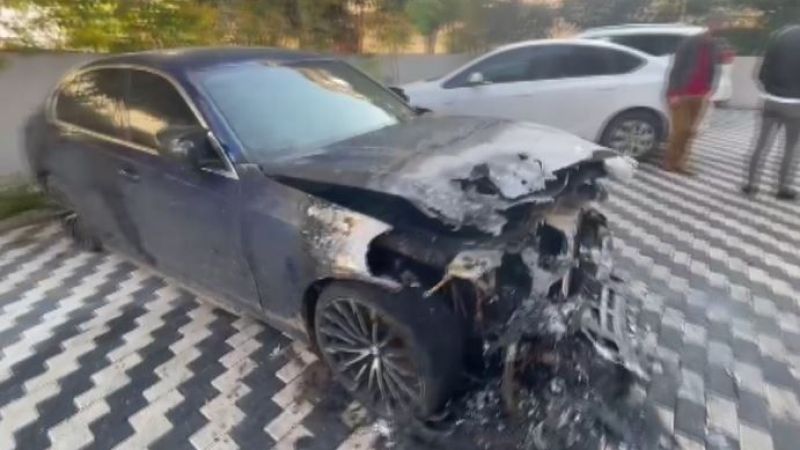 İYİ Parti İl Başkan Yardımcısının otomobili kundaklandı