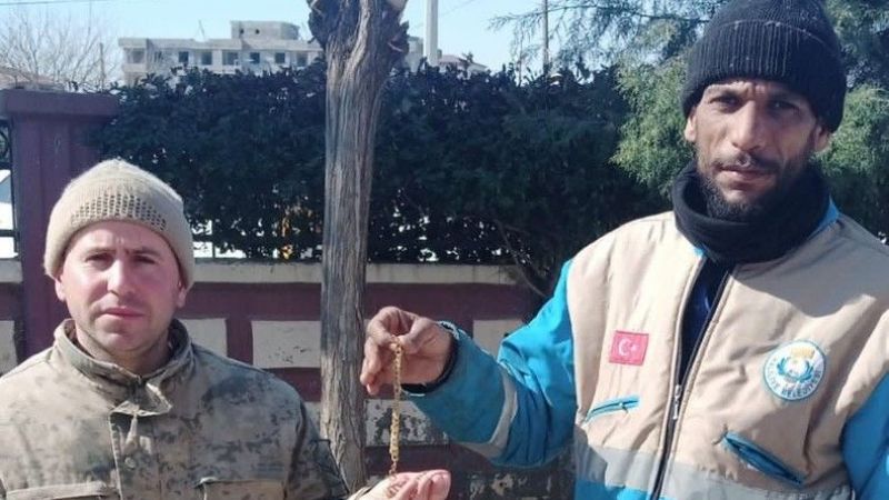 Haliliye temizlik personelinden Adıyaman'da örnek davranış