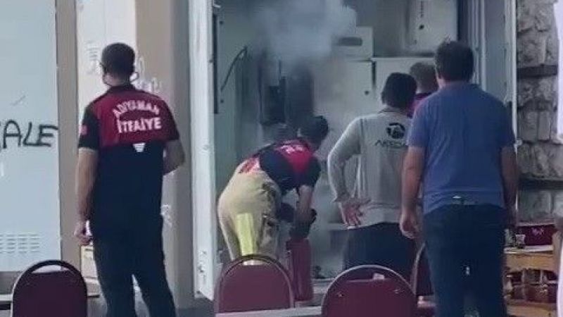 Alev alan trafo paniğe neden oldu